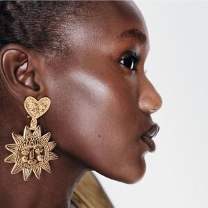 Heart Sun boho bohemian earrings | NWOT